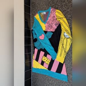 Nightmare Before Christmas Sally Sweater Dress Womens Small S